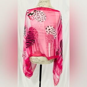 Kokomo unlimited, osfm fuchsia, “7 way scarf”